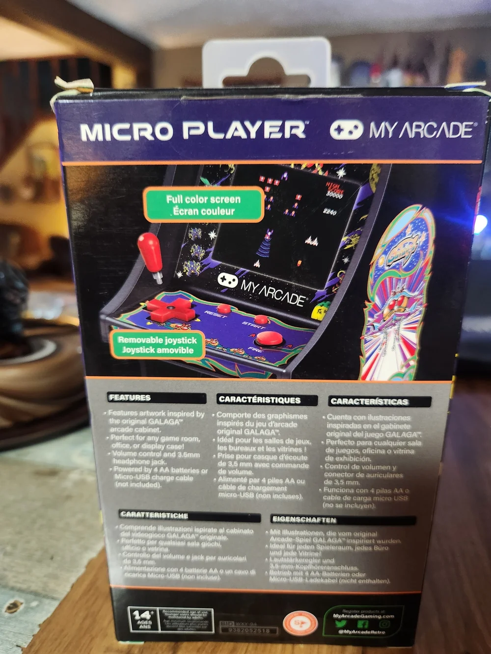 Arcade Galaga Micro Player Retro Arcade - Black